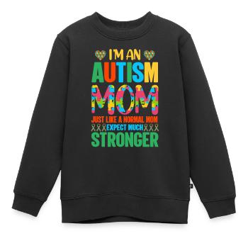 Autismus Autist - Kinder Premium Organic Sweatshirt - Schwarz - Vorne - AI Model Kid Female (0cm)