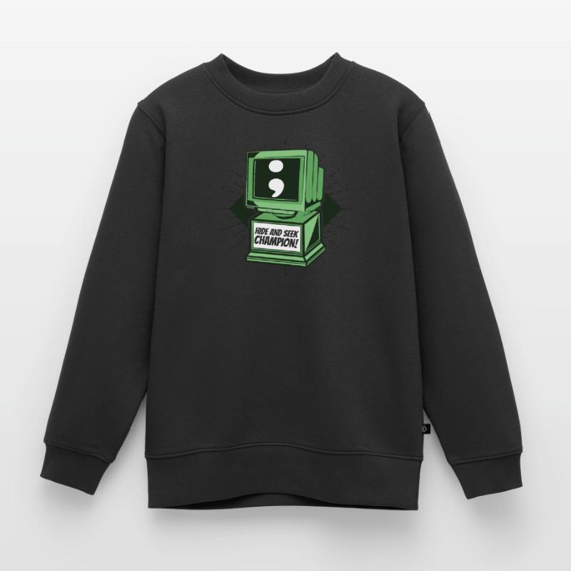Hide And Seek Champion Software Engineer Coder Kids Premium Organic Sweatshirt