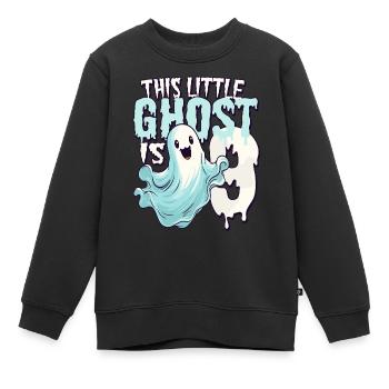 Ce petit ravageur a 9 - neuf ans - 9. - Sweat Premium enfant bio - noir - Devant - AI Model Kid Female (0cm)