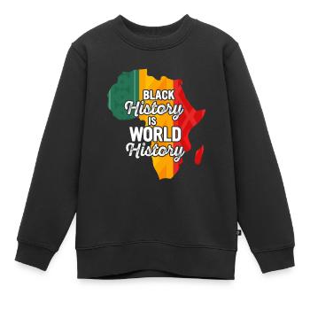 Black History Month Black History - Kinder Premium Organic Sweatshirt - Schwarz - Vorne - AI Model Kid Female (0cm)