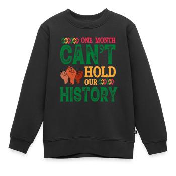 Black History Month Black History - Kinder Premium Organic Sweatshirt - Schwarz - Vorne - AI Model Kid Female (0cm)