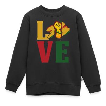 Black History Month Black History - Kinder Premium Organic Sweatshirt - Schwarz - Vorne - AI Model Kid Female (0cm)
