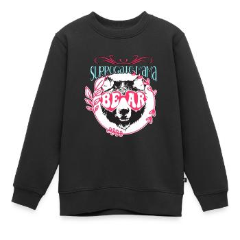 Maternité de substitution Maternité de substitution Mama Sensibilisation à l’infertilité - Sweat Premium enfant bio - noir - Devant - AI Model Kid Female (0cm)