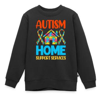 Autismus Autist - Kinder Premium Organic Sweatshirt - Schwarz - Vorne - AI Model Kid Female (0cm)