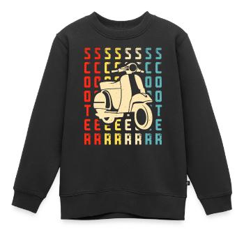 Roller Rollerfahrer Motorroller - Kinder Premium Organic Sweatshirt - Schwarz - Vorne - AI Model Kid Female (0cm)