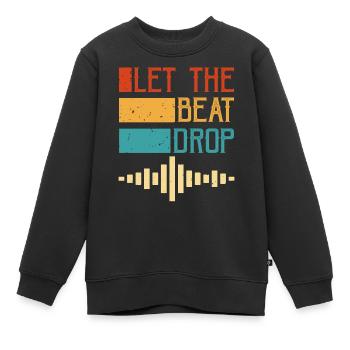 Disc-jockey - Sweat Premium enfant bio - noir - Devant - AI Model Kid Female (0cm)