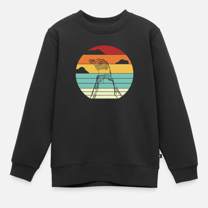 Kaiserpinguin Seevogel Königspinguin Pinguin - Kinder Premium Organic Sweatshirt - Schwarz
