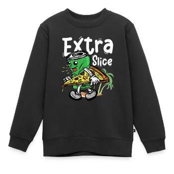 Extra slice - Kinder Premium Organic Sweatshirt - Schwarz - Vorne - AI Model Kid Female (0cm)