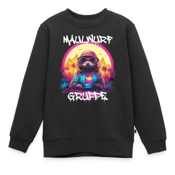 Graffiti Maulwurfgruppe Kindergarten Gruppentier - Kinder Premium Organic Sweatshirt - Schwarz - Vorne - AI Model Kid Female (0cm)