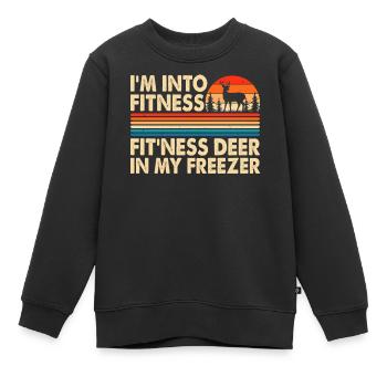Jagen Jäger - Kinder Premium Organic Sweatshirt - Schwarz - Vorne - AI Model Kid Female (0cm)