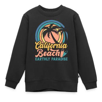 Surfeur - Sweat Premium enfant bio - noir - Devant - AI Model Kid Female (0cm)