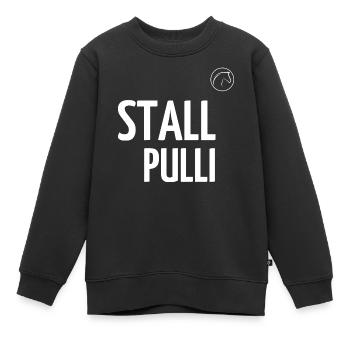 Stall Pulli - Kinder Premium Organic Sweatshirt - Schwarz - Vorne - AI Model Kid Female (0cm)