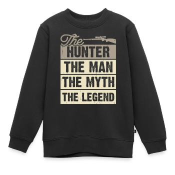 Jagen Jäger - Kinder Premium Organic Sweatshirt - Schwarz - Vorne - AI Model Kid Female (0cm)