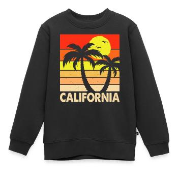 Kalifornien - Kinder Premium Organic Sweatshirt - Schwarz - Vorne - AI Model Kid Female (0cm)