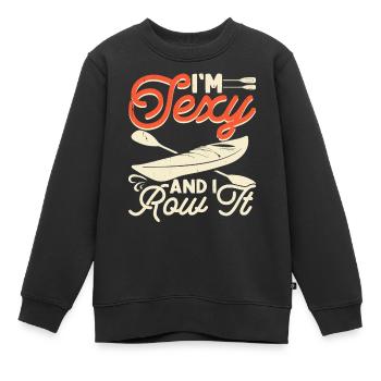 Kajak Kajakfahrer Kajaker - Kinder Premium Organic Sweatshirt - Schwarz - Vorne - AI Model Kid Female (0cm)