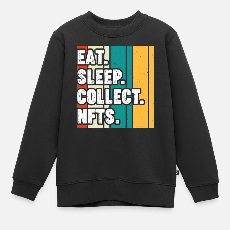 NFT - Kinder Premium Organic Sweatshirt - Schwarz