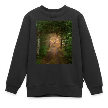 Wald - Kinder Premium Organic Sweatshirt - Schwarz - Vorne - AI Model Kid Female (0cm)