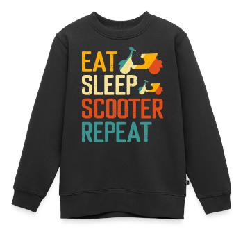 Roller Rollerfahrer Motorroller - Kinder Premium Organic Sweatshirt - Schwarz - Vorne - AI Model Kid Female (0cm)