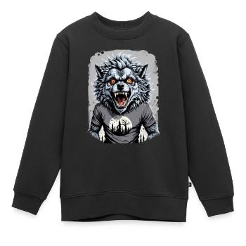 WERWOLF Teenager 3 - Kinder Premium Organic Sweatshirt - Schwarz - Vorne - AI Model Kid Female (0cm)