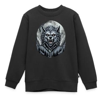 WERWOLF Teenager 5 - Kinder Premium Organic Sweatshirt - Schwarz - Vorne - AI Model Kid Female (0cm)