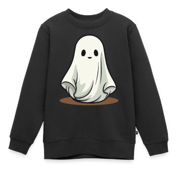 Boo Boo Halloween - Kinder Premium Organic Sweatshirt - Schwarz - Vorne - AI Model Kid Female (0cm)