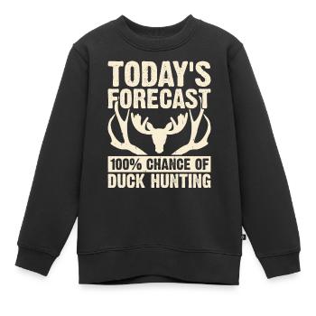 Hunter Hunt - Kids Premium Organic Sweatshirt - black - Front - AI Model Kid Female (0cm)