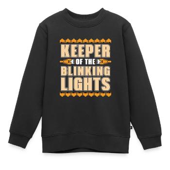 Network Engineer Keeper Of The Blinking Networking - Kinder Premium Organic Sweatshirt - Schwarz - Vorne - AI Model Kid Female (0cm)