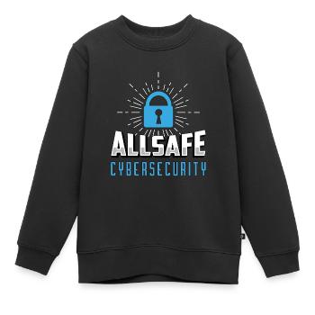 Cybersecurity Allsafe Cybersecurity Programmer - Kinder Premium Organic Sweatshirt - Schwarz - Vorne - AI Model Kid Female (0cm)