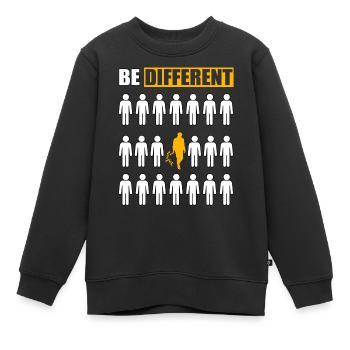 Be Different Ameise - Kinder Premium Organic Sweatshirt - Schwarz - Vorne - AI Model Kid Female (0cm)