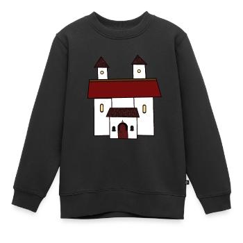Mittelalter Kirche Gott Religion Papst Rom Jesus - Kinder Premium Organic Sweatshirt - Schwarz - Vorne - AI Model Kid Female (0cm)