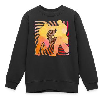 Brazilian Jiu-Jitsu - Kinder Premium Organic Sweatshirt - Schwarz - Vorne - AI Model Kid Female (0cm)