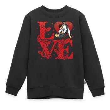 Brazilian Jiu-Jitsu - Kinder Premium Organic Sweatshirt - Schwarz - Vorne - AI Model Kid Female (0cm)
