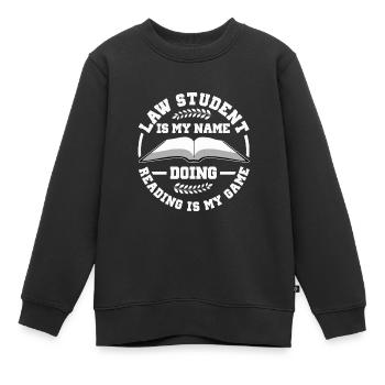 Anwalt - Kinder Premium Organic Sweatshirt - Schwarz - Vorne - AI Model Kid Female (0cm)