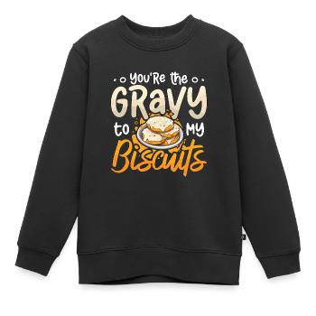 Biscuits Et Sauce Vous Êtes La Sauce Nourriture Du Sud - Sweat Premium enfant bio - noir - Devant - AI Model Kid Female (0cm)