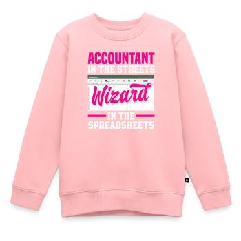 Funny Tax Advisor Accountant Gift - Kids Premium Organic Sweatshirt - rose - Front - AI Model Kid Female (0cm)