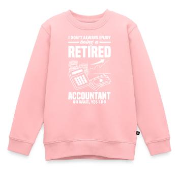 Funny Tax Advisor Accountant Gift - Kids Premium Organic Sweatshirt - rose - Front - AI Model Kid Female (0cm)