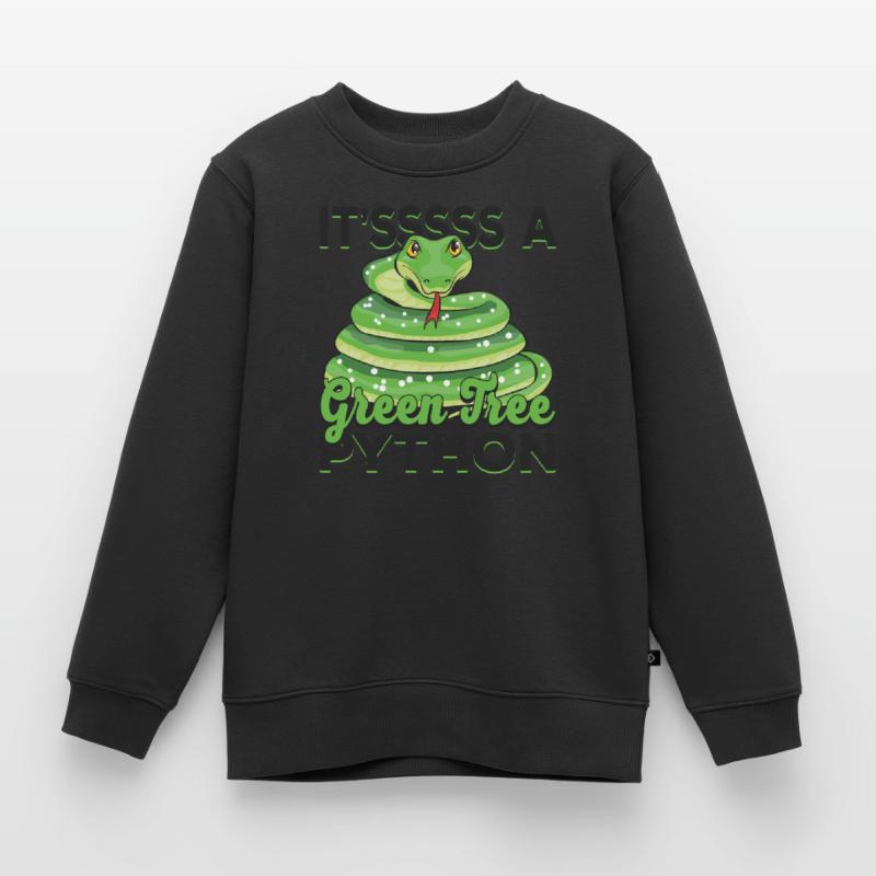 c’est un python arborescent vert Sweat Premium enfant bio