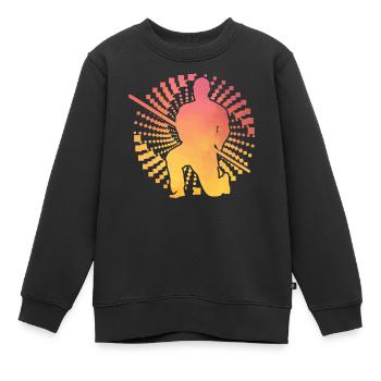 Aïkido - Sweat Premium enfant bio - noir - Devant - AI Model Kid Female (0cm)