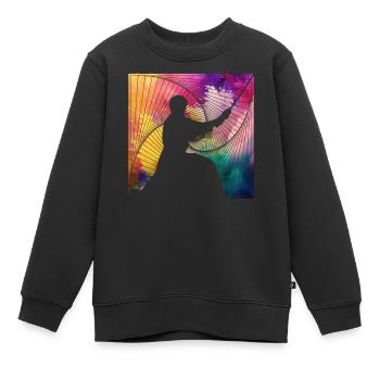 Aïkido - Sweat Premium enfant bio - noir - Devant - AI Model Kid Female (0cm)