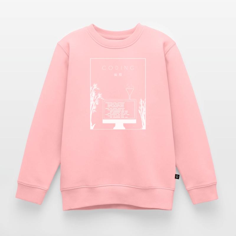 Codage Chinois Hanzi Développeur Codeur Programmeur Sweat Premium enfant bio