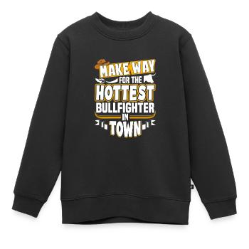 Rodeo - Kinder Premium Organic Sweatshirt - Schwarz - Vorne - AI Model Kid Female (0cm)