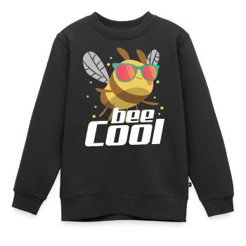 Bee Cool Funny Beekeeper Apiarist Bee Hive Manager - Kinder Premium Organic Sweatshirt - Schwarz - Vorne - AI Model Kid Female (0cm)