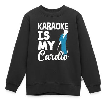 Chanteur de karaoké Chanteur de karaoké Musique - Sweat Premium enfant bio - noir - Devant - AI Model Kid Female (0cm)