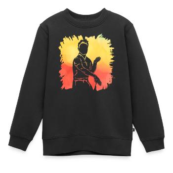 Wing Chun - Sweat Premium enfant bio - noir - Devant - AI Model Kid Female (0cm)
