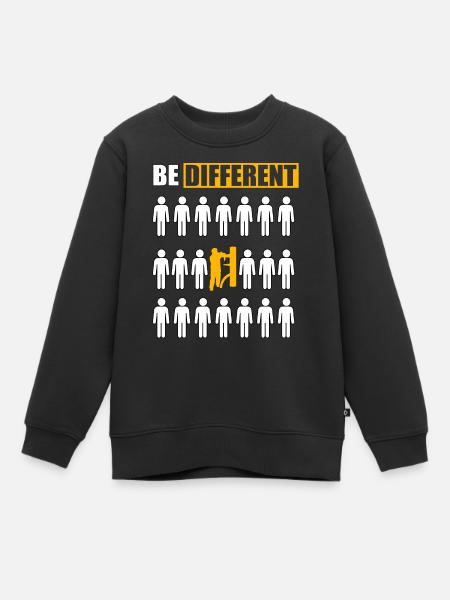 Être différent Wing Chun - Sweat Premium enfant bio - noir
