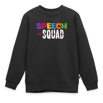 Orthophoniste, orthophoniste, orthophoniste - Sweat Premium enfant bio - noir - Devant - AI Model Kid Female (0cm)