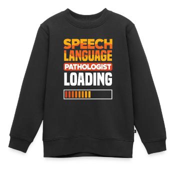 Orthophoniste, orthophoniste, orthophoniste - Sweat Premium enfant bio - noir - Devant - AI Model Kid Female (0cm)