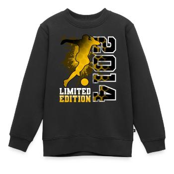 2014 Année de naissance Anniversaire Football - Sweat Premium enfant bio - noir - Devant - AI Model Kid Female (0cm)