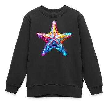 Étoile de mer - Sweat Premium enfant bio - noir - Devant - AI Model Kid Female (0cm)
