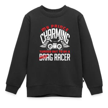 Lustiges Autorennen Auto Rennen Geschenk - Kinder Premium Organic Sweatshirt - Schwarz - Vorne - AI Model Kid Female (0cm)